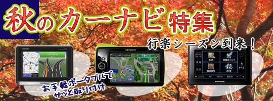シルバーウィークの御出かけ用のオススメカーナビ