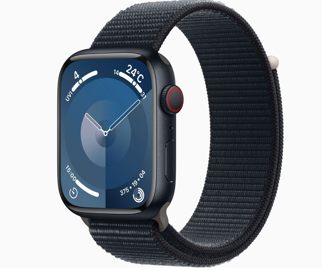 Apple Watch 9 GPS+Cellular 45mm MRMF3J/A Midnight Sport Loop