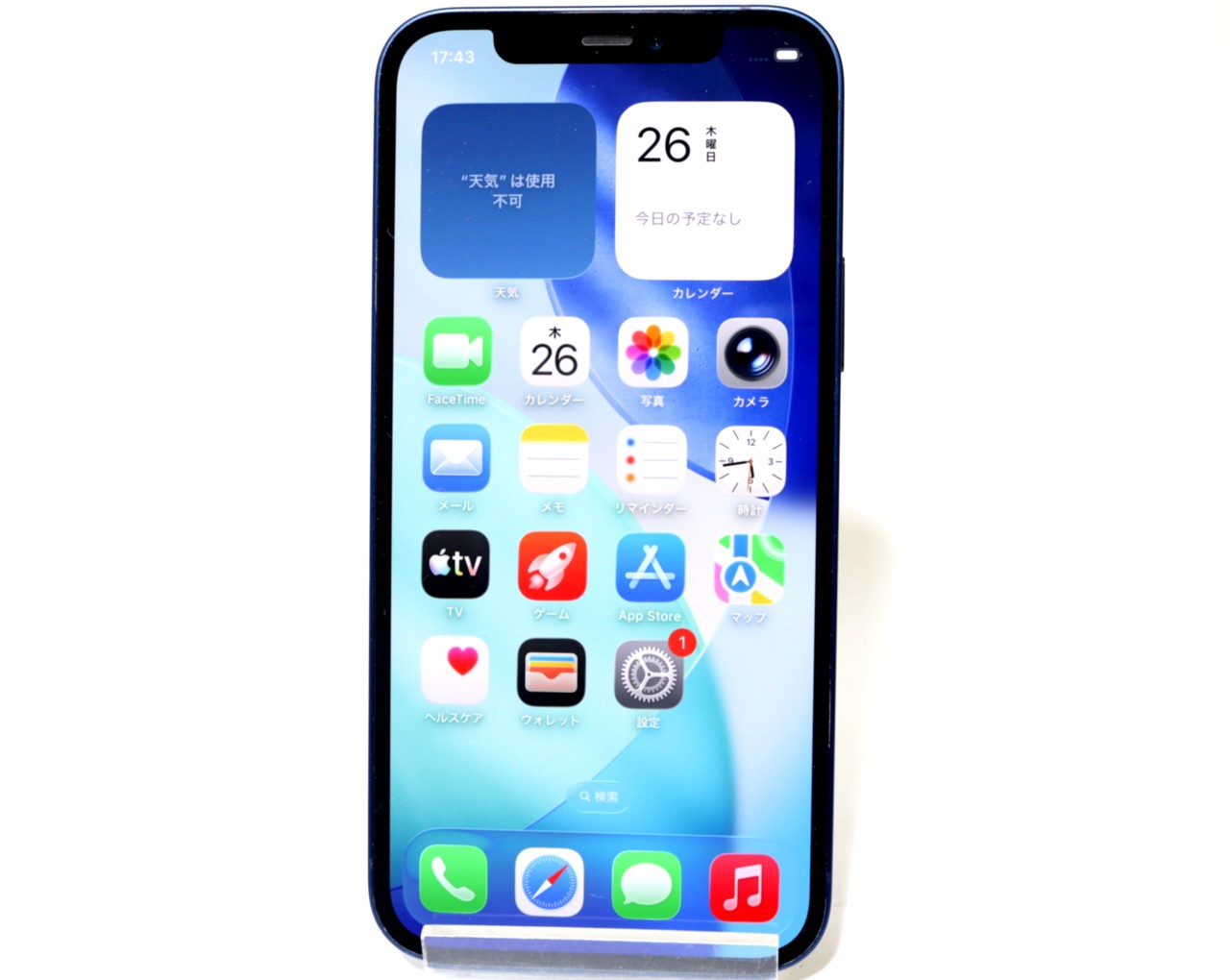 [USED]u060171&nbsp;iPhone&nbsp;12&nbsp;256GB&nbsp;[ブルー]&nbsp;修理品