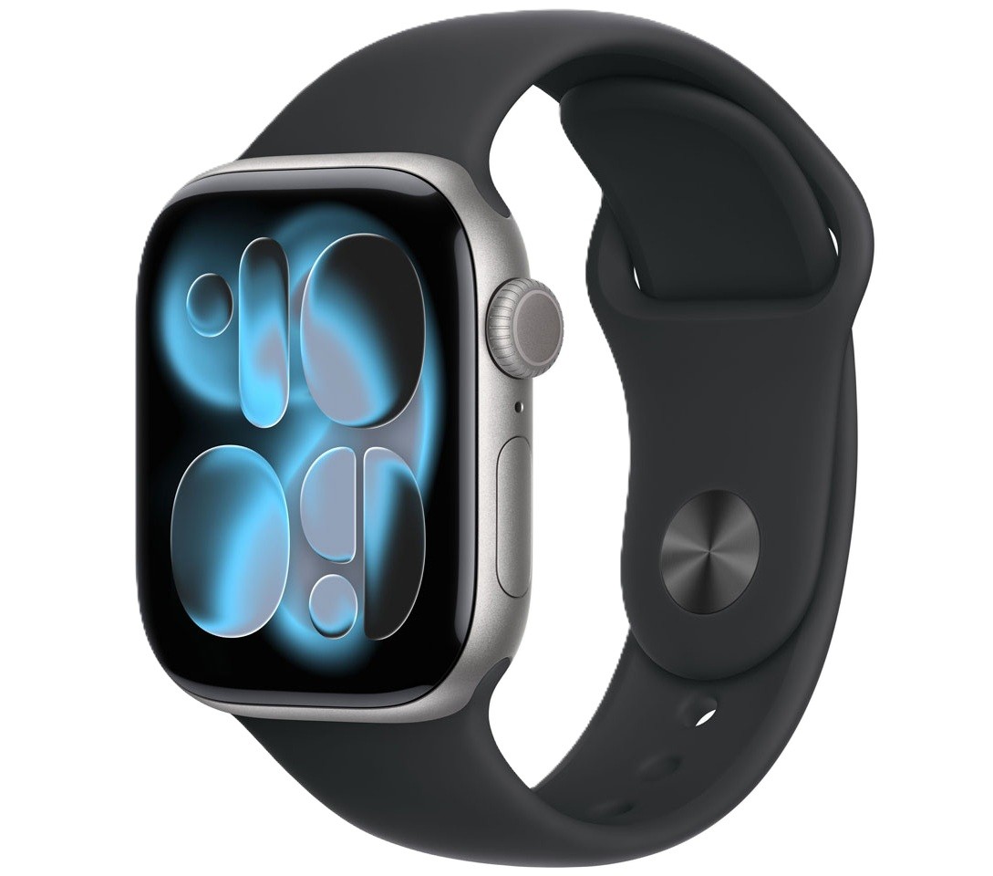 Apple Watch 11 GPS 42mm MEQW4J/A Space Gray/Black Sport Band S/M