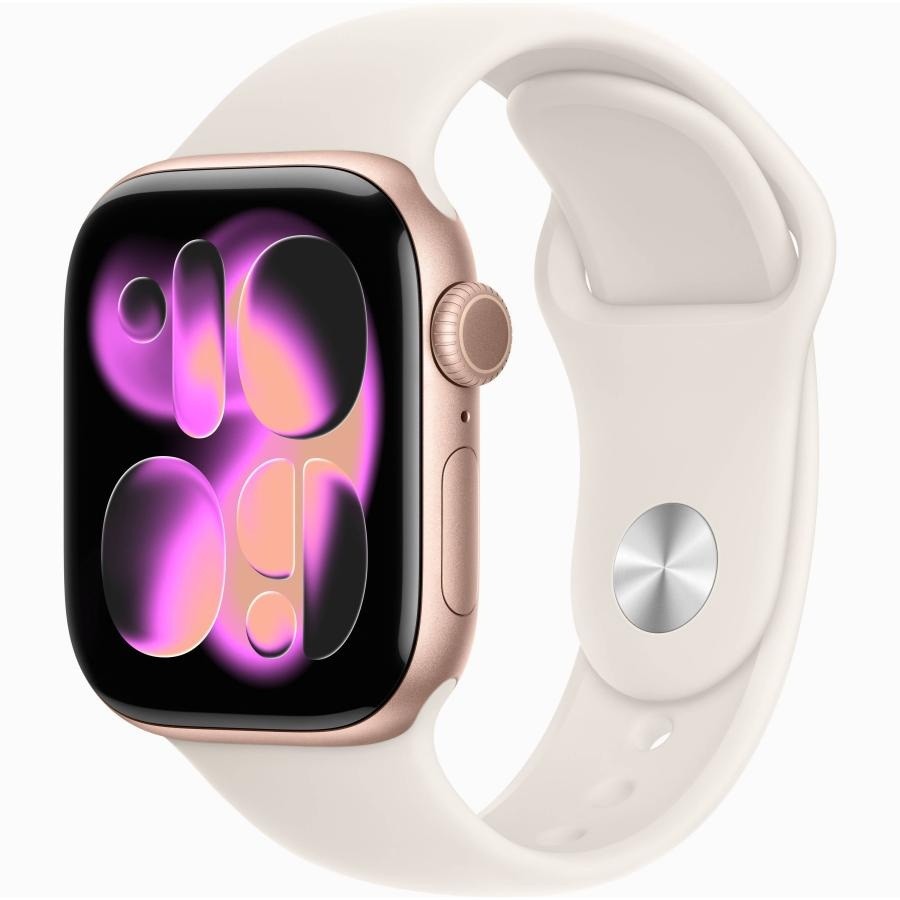 Apple Watch 11 GPS 42mm MEW24J/A RoseGold/StarLight SportBand M/L