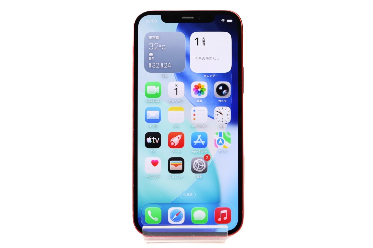 [USED]u062055&nbsp;iPhone12&nbsp;64GB&nbsp;SIMフリー&nbsp;[レッド]&nbsp;修理品