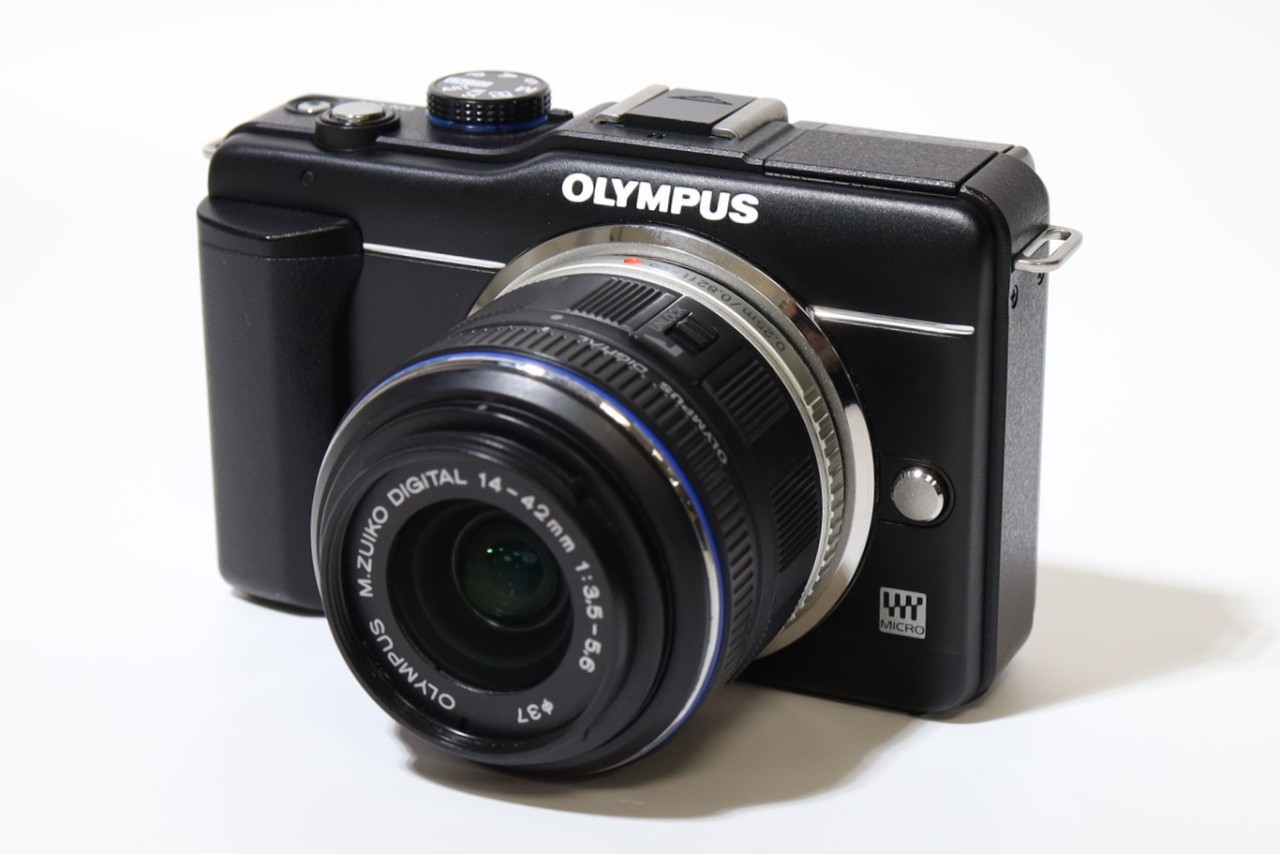 [USED]u062218&nbsp;オリンパス・ペン&nbsp;Lite&nbsp;E-PL1s&nbsp;レンズキット&nbsp;[ブラック]