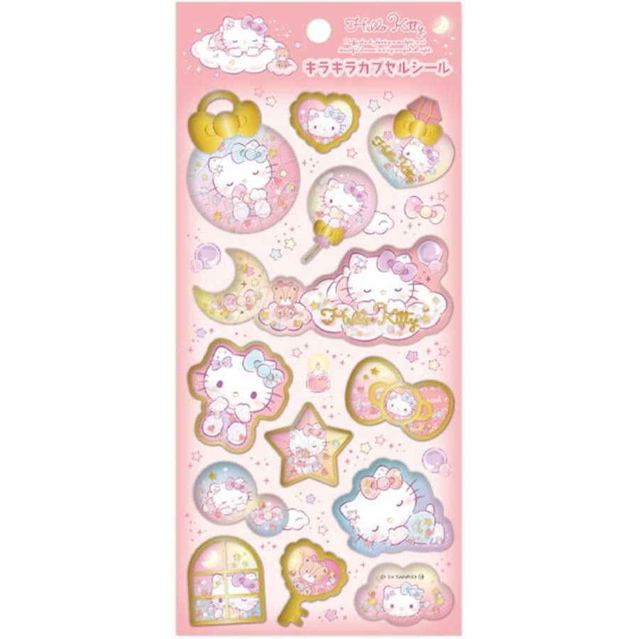 サンリオキャラクターズキラキラカプセルシール ハローキティ SAC-KCP-KT