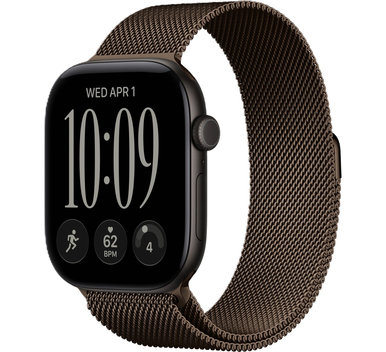 Apple Watch 12 GPS 46mm MJFU4X/A Black/DarkBronze Milanese Loop M/L